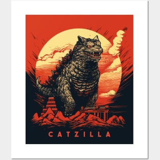 Catzilla Posters and Art